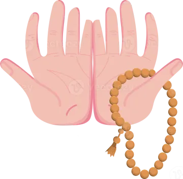 two hands holding a rosary