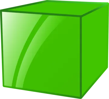 an image of a green cube