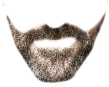 a close up of a man's beard