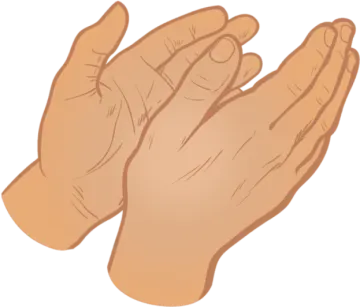a pair of praying hands