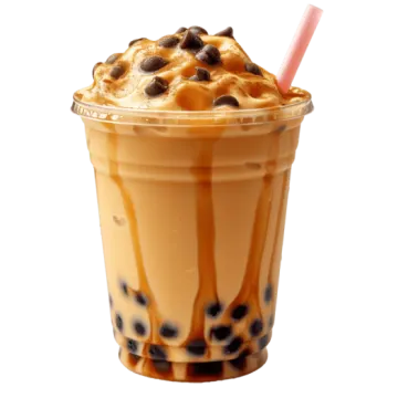 a close up of a drink in a plastic cup