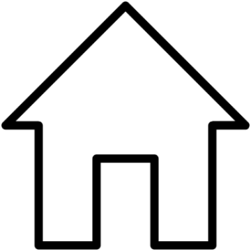 a black and white house icon