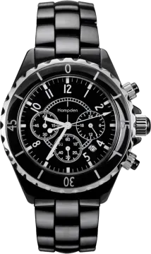 a black watch on a white background