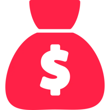 a money bag with a dollar sign