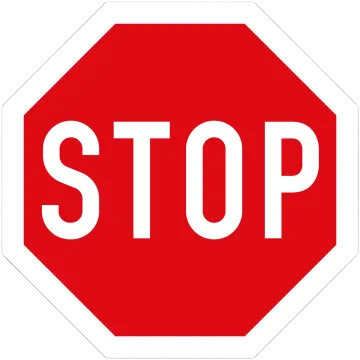a stop sign