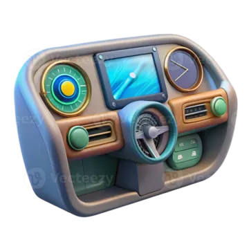 a car dashboard with various gauges on it