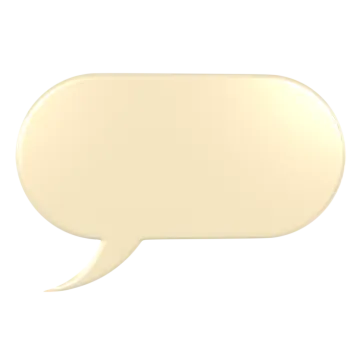 an empty speech bubble on a white background