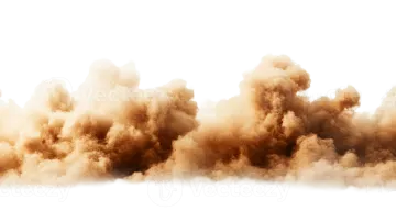 a brown smoke cloud on a white background