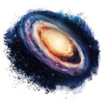 a watercolor painting of the milky