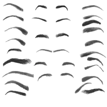 how to draw eyebrows step by step