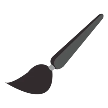 a shovel on a white background