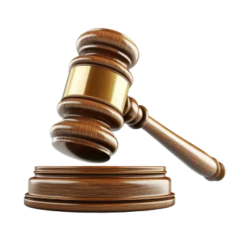 a wooden judge's gave