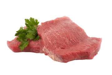 a piece of meat with parise on top