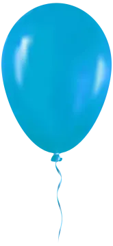 the balloon is blue