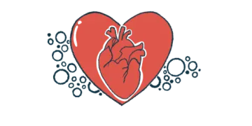 a red heart with two hands in the middle