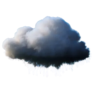 a black cloud in the sky
