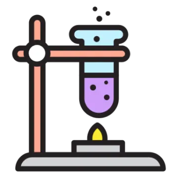 an illustration of a beakle filled with liquid