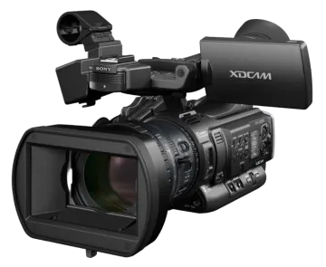 a camera with a lens attached to it