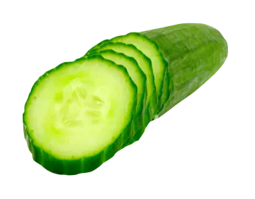 a piece of cuce on a white background