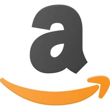 an amazon logo on a white background