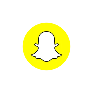 the snap logo on a white background