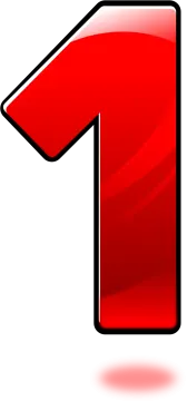 a red arrow on a white background