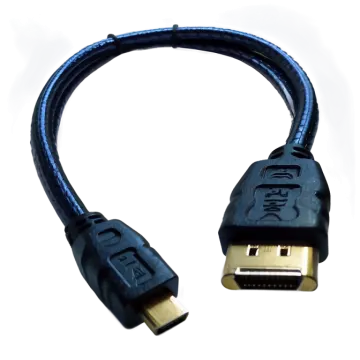 a usb cable with a gold plated connector