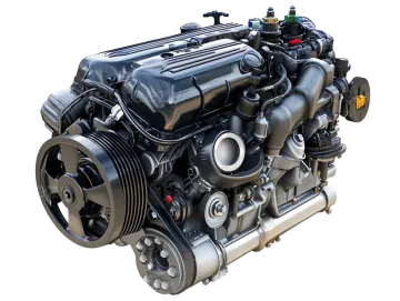 a 3d model of a car engine