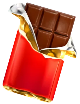 a piece of chocolate