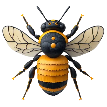 a paper model of a bee