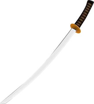 a knife on a white background