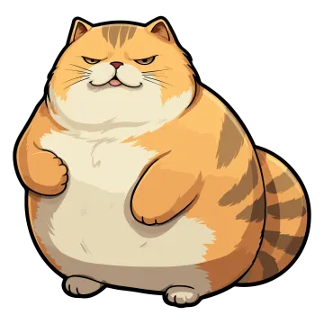 an orange and white cat sitting on its hind