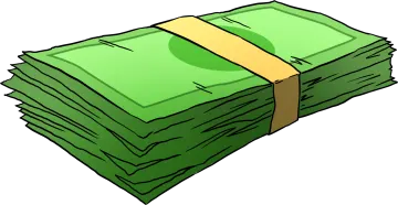 a stack of money clipart
