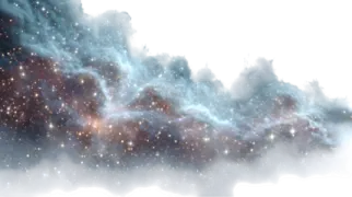the sky is filled with lots of stars