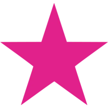 a pink star
