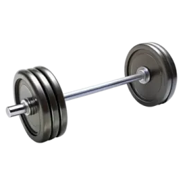 a barbell on a white background