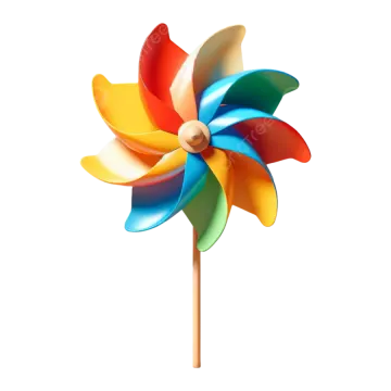 a colorful pinwheel on a stick