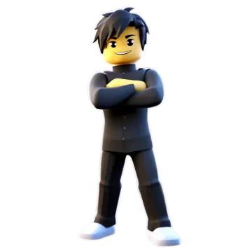 a cartoon character standing with his arms crossed