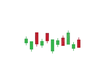 a red and green candles pattern on a white background