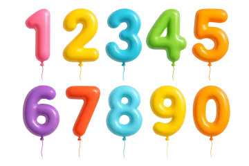 a number of balloons in different colors
