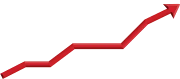 a red arrow pointing up to the top of a graph