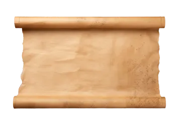 an old scroll on a white background