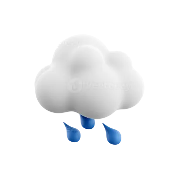 a white cloud with a blue ribbon around it