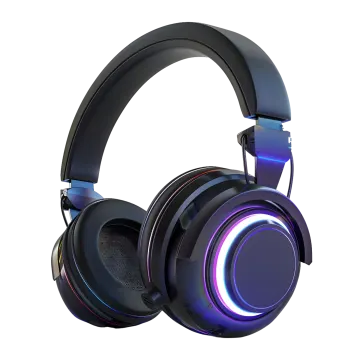 a pair of headphones on a white background