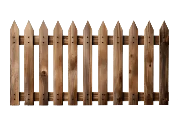 a wooden fence on a white background