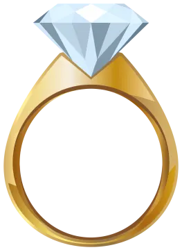 an engagement ring with a diamond