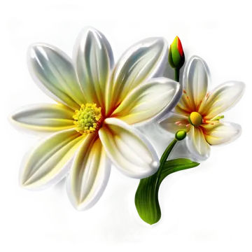 two white flowers