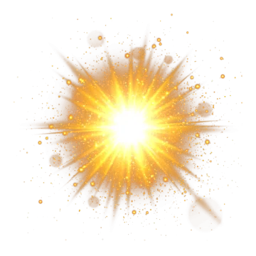 a burst of light on a white background