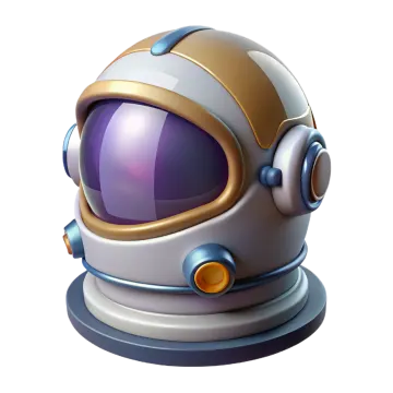 an astronaut's helmet on a white background