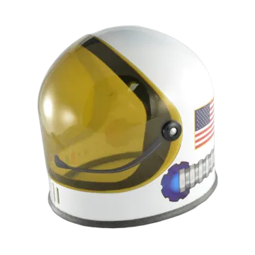 a helmet with an american flag on it